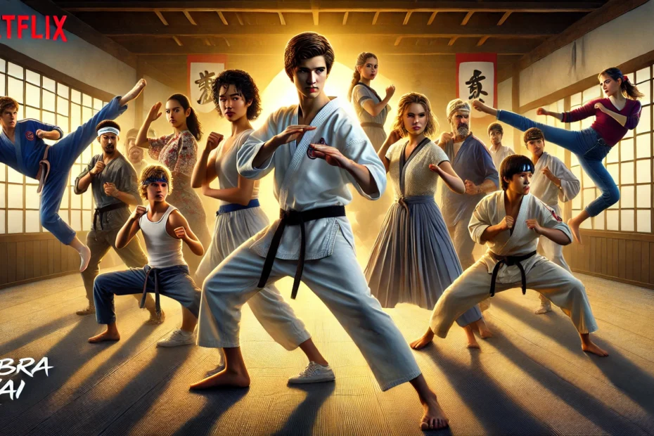 Descubra tudo sobre "Cobra Kai", a série da Netflix que revive a franquia "Karate Kid". Saiba mais sobre a história, personagens, temas e impacto cultural dessa emocionante série de artes marciais. Assista agora e entenda por que "Cobra Kai" se tornou um fenômeno global!