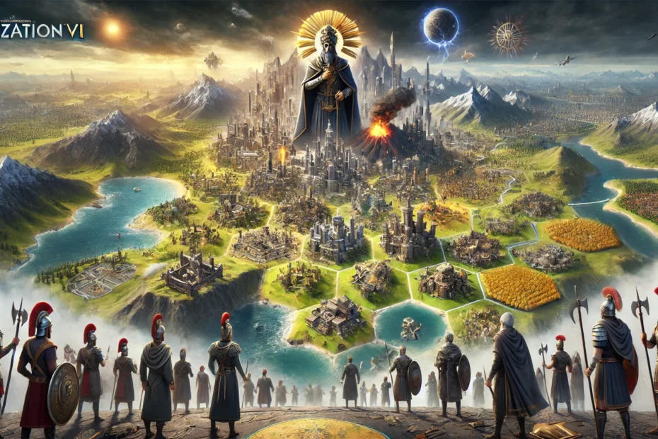 Descubra o guia completo de Civilization VI com estratégias básicas e avançadas, dicas para iniciantes e veteranos, análise de líderes, história e expansões como Rise and Fall e Gathering Storm. Construa seu império e conquiste o mundo!